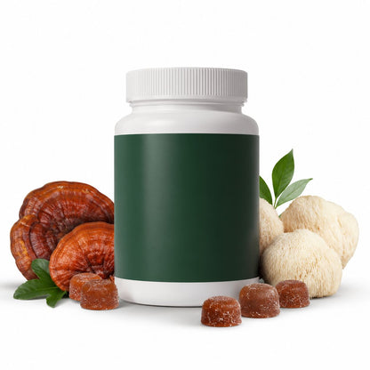 Premium Mushroom Complex Gummies - concept visual