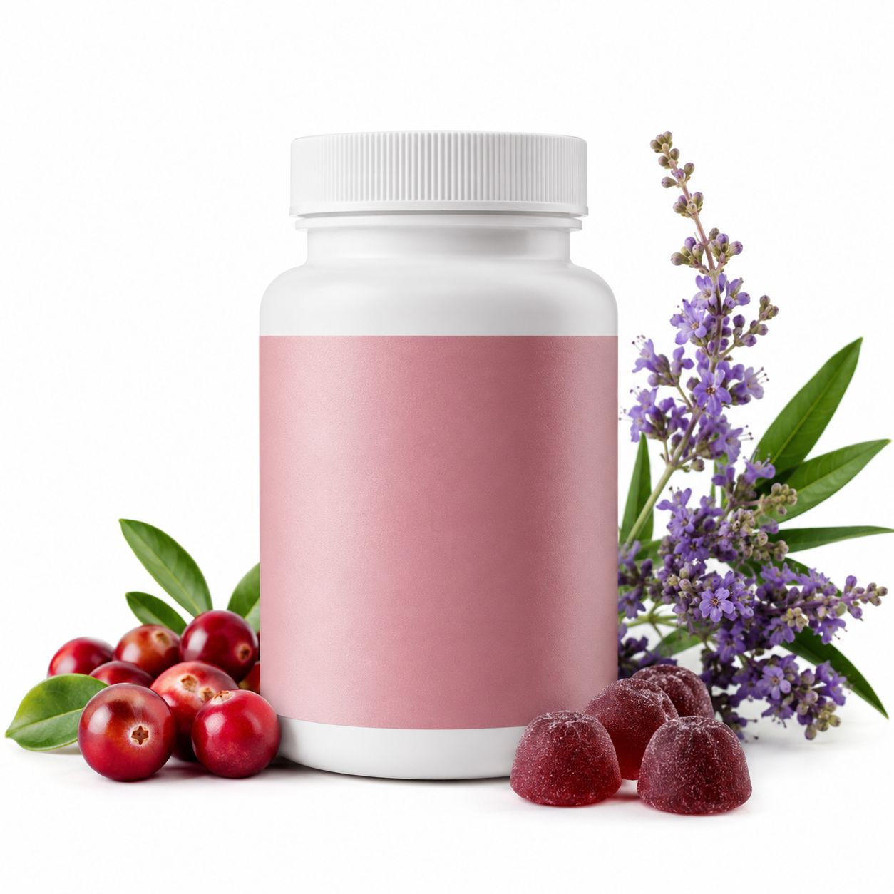 Premium Women's Hormonal Support Gummies - concept visual