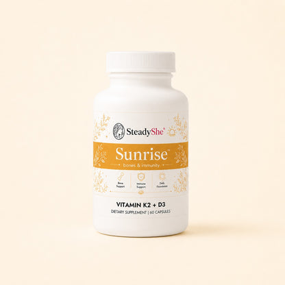 SteadyShe Sunrise – Vitamin K2 + D3 dietary supplement, 60 capsules