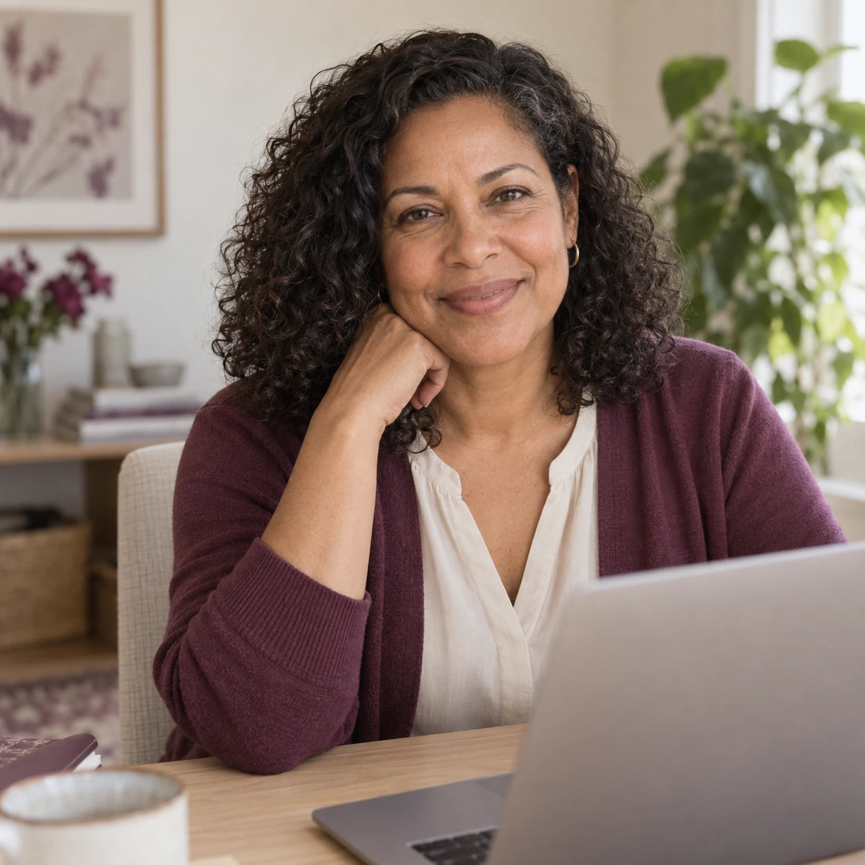 A member of the SteadyShe team in a welcoming workspace